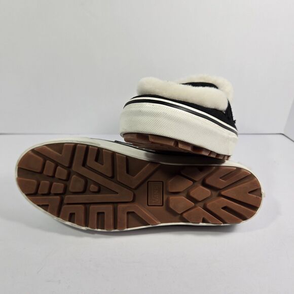 Vans Mule DX Sherpa Slippers Mens Size 11 Black Suede Faux Fur Slip On Shoes main image 5